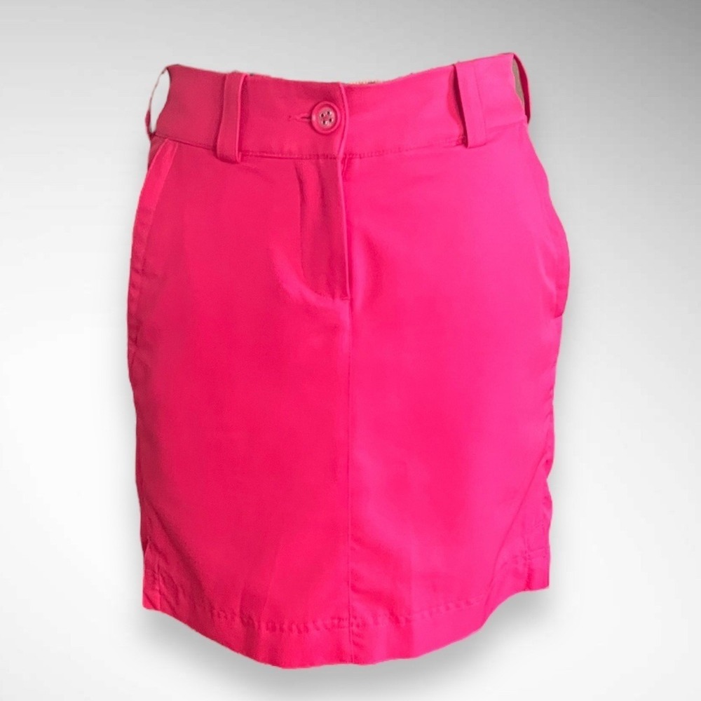 NIKE GOLF TOUR PERFORMANCE Dri Fit Hot Pink Golf‎ Skirt Size 2 | EUC
